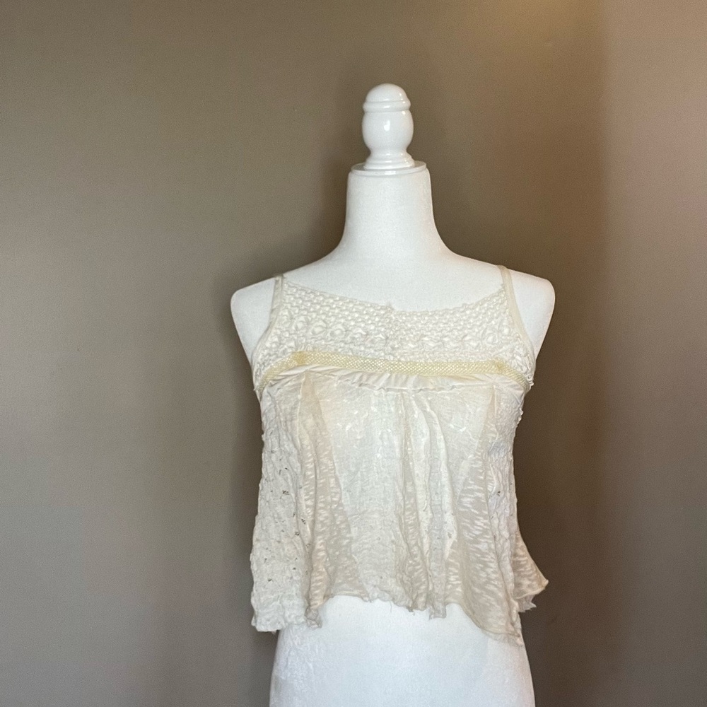Flouncy free people crop top